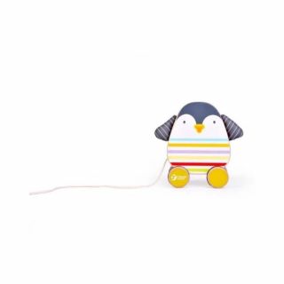 Детско дървено пингвинче за дърпане, Classic World