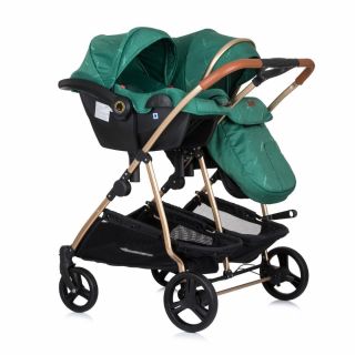 Chipolino Детска количка за близнаци, Дуо смарт, авокадо