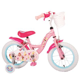 E&L Cycles Детски велосипед с помощни колела, Disney Princess, 14 инча