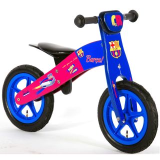 E&L Cycles Дървено колело за баланс ФК Барселона, 12 инча