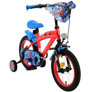 E&L Cycles Детски велосипед с помощни колела, Marvel Spiderman,14 инча