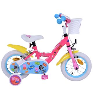 E&L Cycles Детски велосипед с помощни колела, Peppa Pig, 12 инча