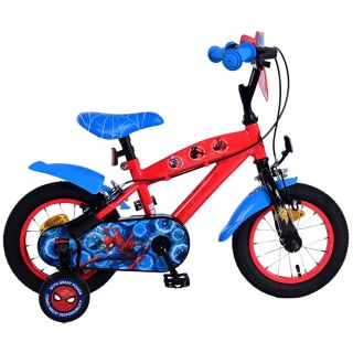 E&L Cycles Детски велосипед с помощни колела, Спайдърмен, 12 инча