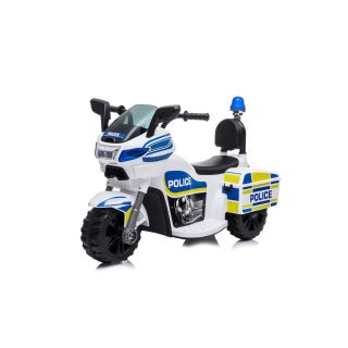 Chipolino Електрически полицейски мотор - бял