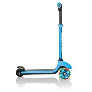 GLOBBER Електрическа тротинетка със светещи колела GLOBBER E-MOTION 4 PLUS за деца над 6 години - светло синя