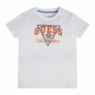 Guess Детска тениска за момче, California White