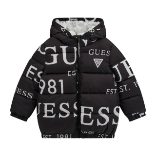 Guess Детско унисекс зимно яке Oversize JET BLACK