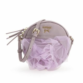 Guess Детска кръгла чанта с 3D Тюл Lilac