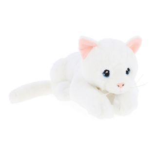 Keeleco, Екологична играчка, Бяло коте, 22 см, Keel Toys