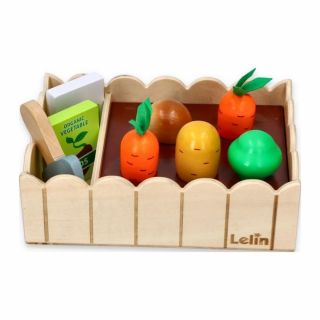 Дървена играчка - Моята зеленчукова градина, Lelin Toys