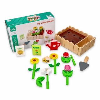 Дървена играчка - Моята цветна градина, Lelin Toys