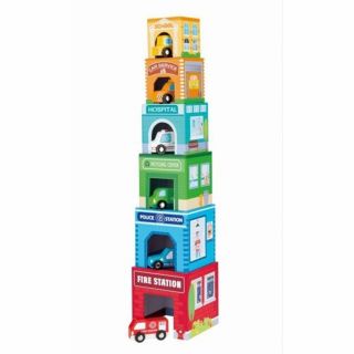 Картонени кубчета с картинки и превозни средства, Lelin Toys