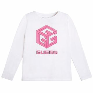 Guess Детска блуза за момиче Logo mania