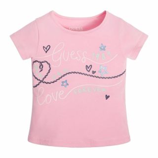 Guess Smart Детска тениска за момиче PINKY FLOWER