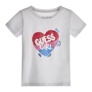 Guess Детска тениска за момиче Hearts