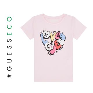 Детска тениска за момиче Guess Love Ballet Pink