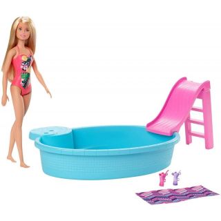 Комплект Mattel BARBIE Кукла Barbie с басейн