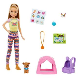 Kукла Mattel Barbie Stacie на Къмпинг с домашен любимец