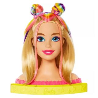 Кукла за прически Mattel Barbie Totally Hair Neon Rainbow Deluxe 20+ аксесоара