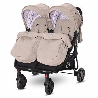 Lorelli Детска количка за близнаци DUO, String Dots