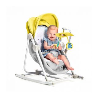 Бебешка люлка KinderKraft Unimo UP 2022, 5в1, Жълт