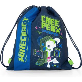 Minecraft Ученическа спортна торба Creeper Anatomy Neon