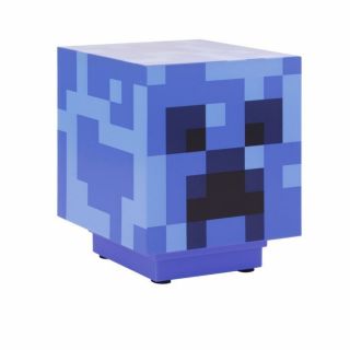  Minecraft Лампа Creeper синя