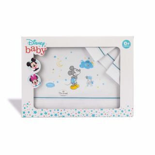 Interbaby бебешки спален комплект 3 части, 40х80см, Disney Mickey, Limited Edition 
