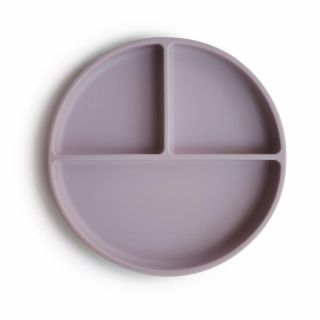 Mushie Силиконова чинийка с вакуум, Soft Lilac