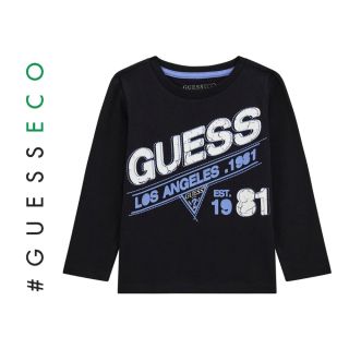 Guess Блуза с дълъг ръкав за момче Est 1981 Black