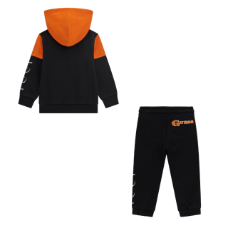 Guess Спортен комплект за момче BLACK WITH ORANGE 