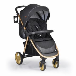 Moni Комбинирана детска количка  POLLY 3В1, Черна