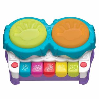 Музикална играчка 2в1 Пиано и Барабани от серията Playgro +LEARN за деца 12-36м