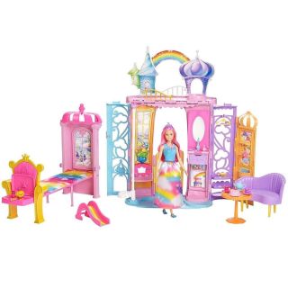 Преносим замък за кукли Mattel Barbie Дъга