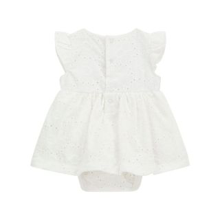 Guess Официална бебешка рокля за изписване WHITE