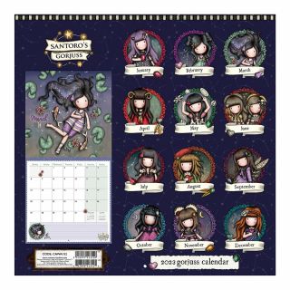 Santoro Семеен календар за 2023 г Gorjuss Zodiac
