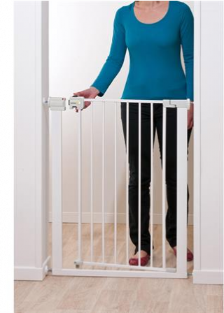 Safety 1st Универсална метална висока преграда за врата - бял цвят 