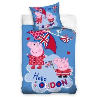 Sonne Детски спален комплект Peppa Pig London – 2 части P1440113