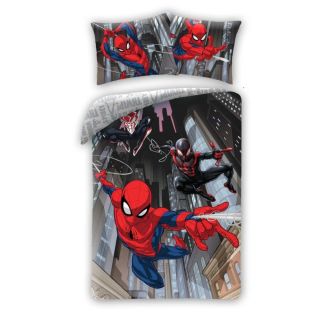 Детски двулицев спален комплект Spiderman Town