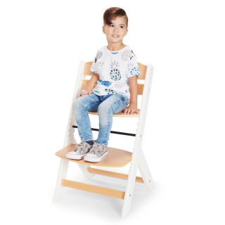 KinderKraft Детско столче за хранене 3в1 ENOCK, Дървено/бели крака