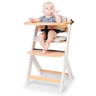 Столче за хранене KinderKraft ENOCK с възглавница, Бял