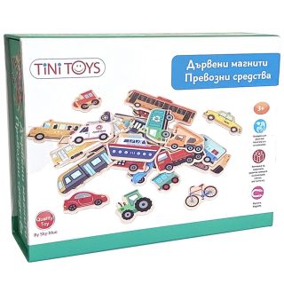 Tini Toys Дървени магнити, Превозни средства