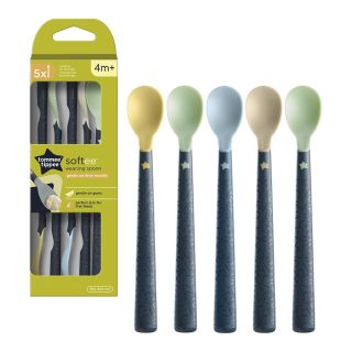 Tommee Tippee Лъжици с мек връх , 4м+, 5 бр./оп.