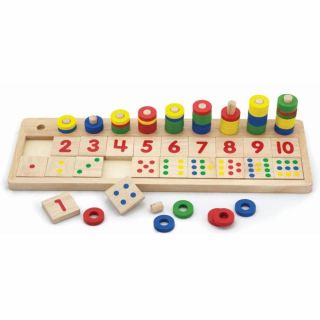 Дървена играчка - да броим и учим числата, Viga Toys
