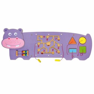 Дървена играчка за стена - Хипопотам, Viga Toys