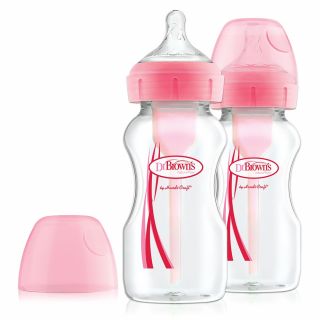 Комплект бебешки шишета Dr.Brown`s Wide-Neck Options+ 2 бр. 270мл  Лилаво