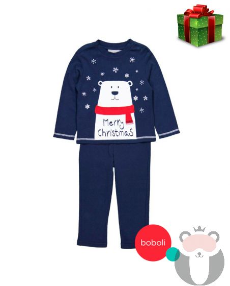 Boboli Коледна пижама Синя