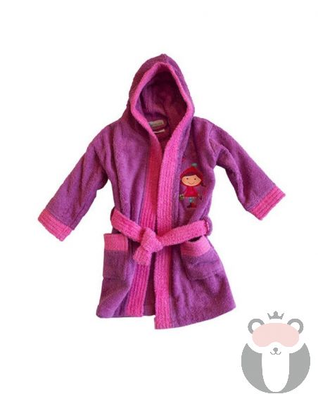 Interbaby детски халат за момиче лилав