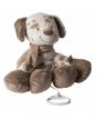 NATTOU Мека музикална играчка с клипс,  Tom - кученце (30 см)