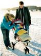 Kaiser Пухкав детски термочувал за количка с овча вълна, 90х45см, Natura Black